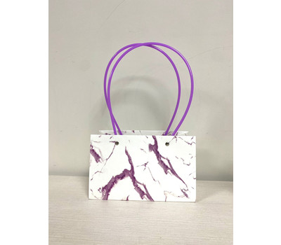 Handbag для цветов (фиолетовый мрамор)